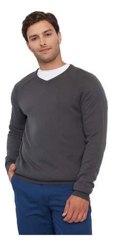 Sweater Hombre Grueso V-neck Charco Corona