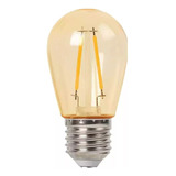 Foco Edison Vintage Luz Cálida 1w Led  Cristal Ambar T/pera