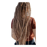 Set De Rastas Dreadlocks Y Trenzas 55 Cm Tonos Rubios