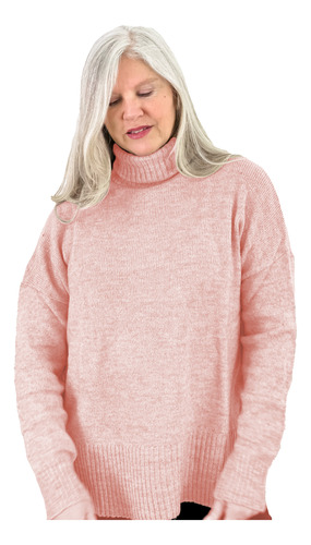 Polerón Largo Mujer Sweater De Bremer Talle Grande 