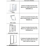 Ventanas Aluminio  Blanco 5mm -medidas En Imagen Descriptiva