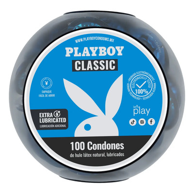 Playboy Vitrolero Classic Con 100 Condones Lubricados | Meses sin interés