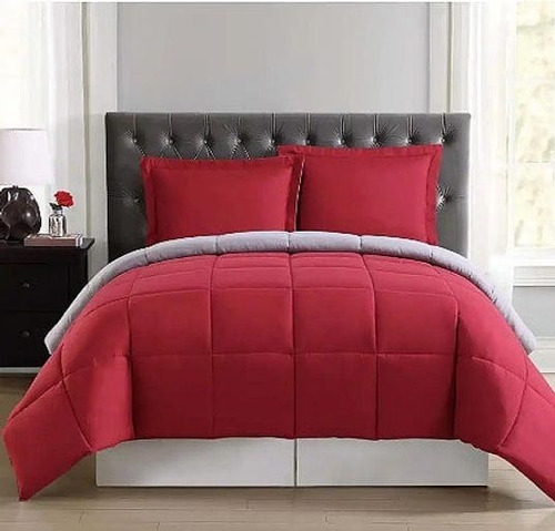 Acolchado Edredón Reversible Plumón Duvet Varios Tamaños