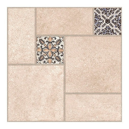 Piso Ceramico Alberdi Mayolica Beige 51x51 Calcareo 1ra