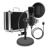 Pyle Kit De Micrófono Usb, Micrófono De Condensador Cardioid