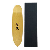 Tabla De Skate Luz Madera Kicktail Cruiser Con Griptape