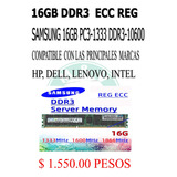 16gb Ddr3 1333 Ecc Reg Samsung  Server Hp Dell Lenvo Intel