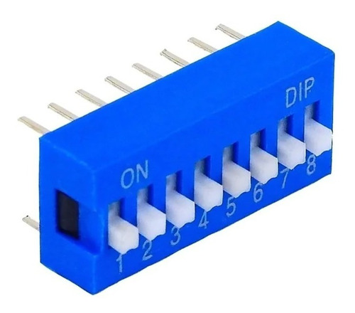 Dip Switch 8 Posiciones Protoboard