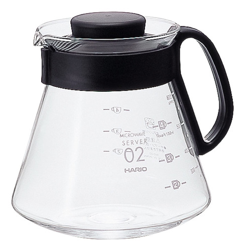 Hario V60 Range, Servidor De Gafé, Negro 600 Ml Jdt