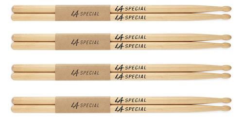 Kit 04 Pares Baqueta Promark 7a American Hickory La Special