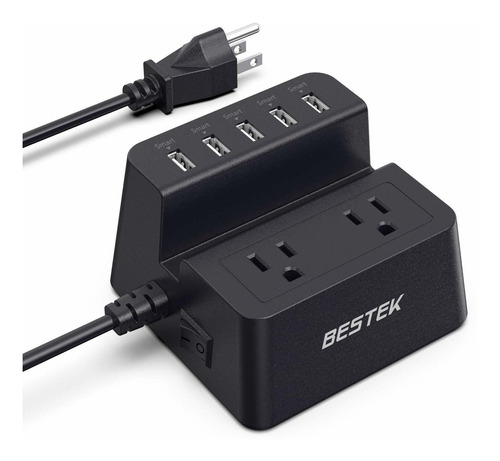 Iselector Cargador Usb De 5 Puertos 8a De 40w Para Escritori