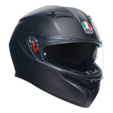 Casco Agv K-3 Negro Mate Con Plk