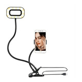 Soporte Flexible Pinza Escritorio Aro Leds Luz Para Celular 