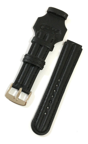 Pulseira De Couro 20mm Com Protetor Para Relógio Esportivo