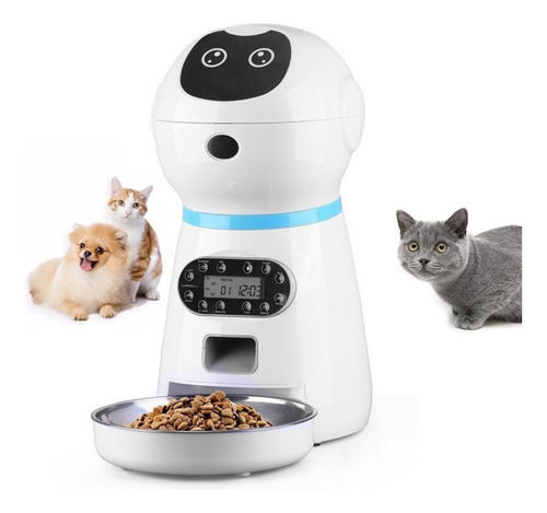 Alimentador Comedouro Automático Cães Gatos Pet Programável