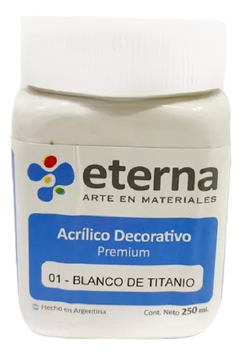 Acrílico Decorativo Premium Eterna 250ml X Unidad