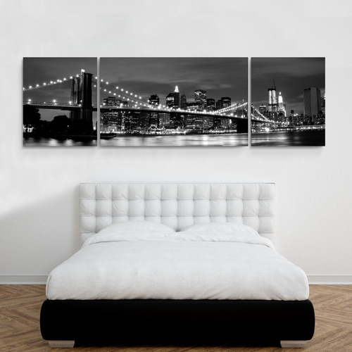 Cuadro Moderno Grande Xl Puente De Brooklyn Ciudad New York