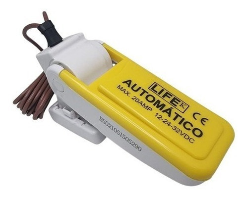 Automático Life 20a P/ Bomba De Porão 12v / 24v Barco Lancha