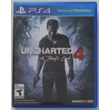 Uncharted 4: A Thief's End Ps4 Físico