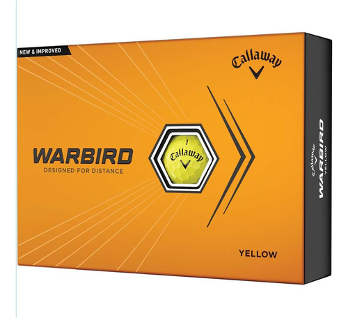 Bola De Golfe Callaway Warbird - Amarelo - Cx C/ 12 Bolas