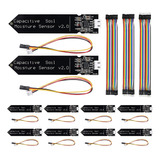 Módulo De Sensor Capacitivo De Humedad Del Suelo De 10 Pieza