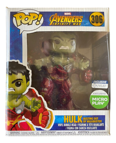 Funko Pop Hulk Busting Out Of Hulkbuster #306 - Avengers