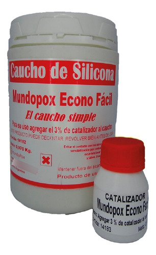 Econo Facil 1kg Moldes De Sicona Liquida Caucho 