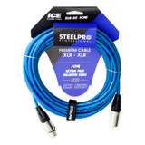 Cable Xlr 10m Balanceado Profesional Macho - Hembra Steelpro