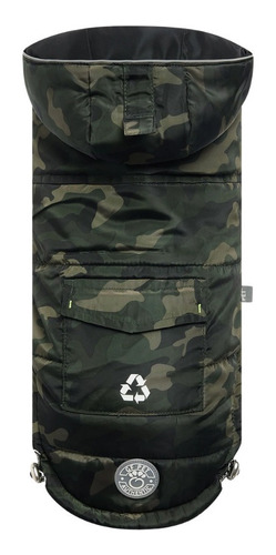 Parka Para Perro Camuflaje Reciclada Gfpet - M