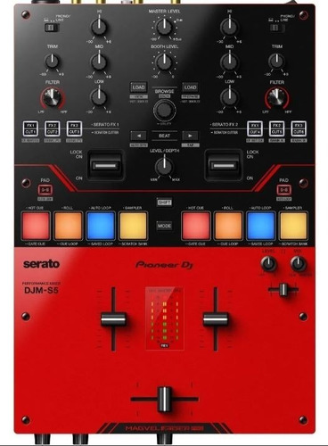 Mixer Dj Pioneer Djm-s5 2 Chs Para Scratch Serato Dvs Usb