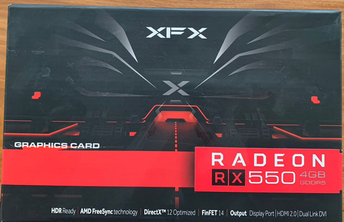 Placa De Video Amd Xfx  Radeon Rx 500 Series Rx 550 4gb