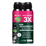 Pack X3 Antitranspirante Bí-o Hombre Spray Magnesio Garnier