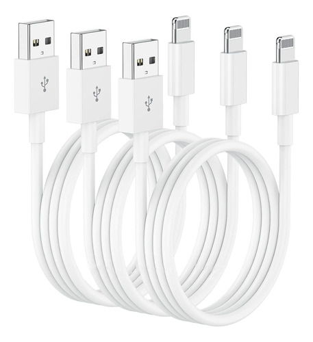 Cable De Cargador Usb Para iPhone 12w Carga Rápida 1m,2m,3m