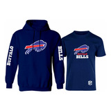 Kit De Sudadera + Playera Modelo Buffalo Bills Estampado