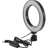 Aro De Luz Led Ø16cm Profesional Fotografia Maquillaje Color De La Estructura Blanco Y Cálido Color De La Luz Blanco Y Cálido