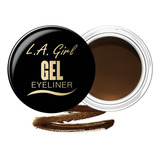 Delineador De Ojos En Gel L.a. Girl Color Chocolate Brown