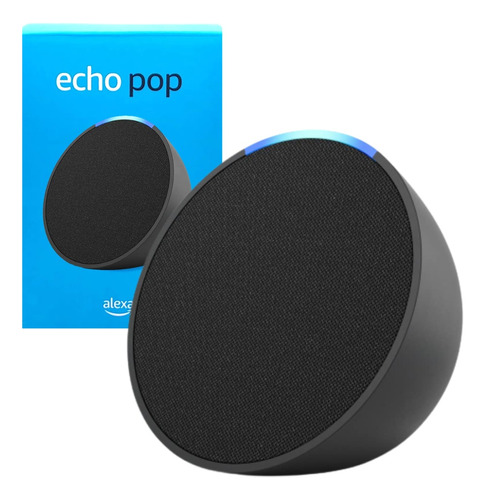 Amazon Echo Pop Asistente Virtual Alexa Voz Negro