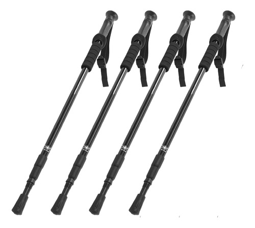 Pack X4 Palo Trekking Baston Ajustable Aluminio Senderismo