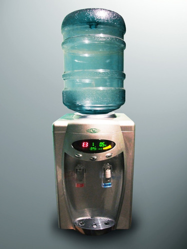 Dispenser De Agua Frio-calor Mesada Gris Digital