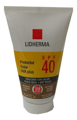 Protector Solar Facial Toque Seco Fps 40 Con Color Lidherma