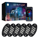 Luz Led Rgb Rock Light Bluetooth 6pzs App Control