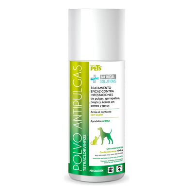 Ms - Polvo Antipulgas 100 Grs Polvo Antipulgas Para Perros Y Gatos Medical Solutions 100 Grs Control De Pulgas Garrapatas Y Piojos | MercadoLibre