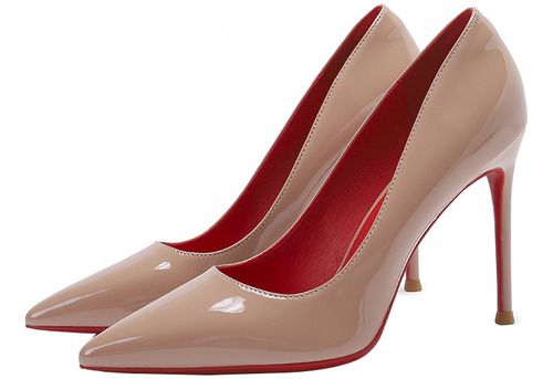 Zapatos De Tacón Alto Rojo Intenso - Elegancia Femenina 2023
