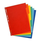 Separador Plastico De Folder 10 Paquetes 5 Unidades