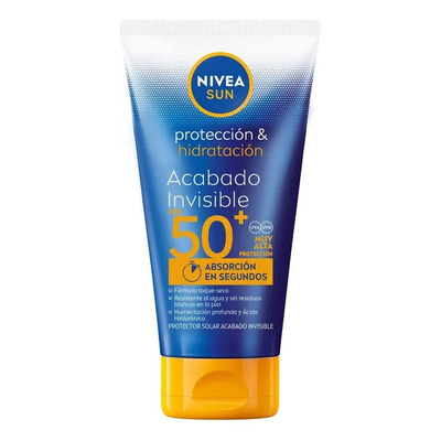 Protector Solar Corporal NIVEA SUN Protección E Hidratación FPS 50+ 150Ml Acabado Invisible Con Ácido Hialurónico | MercadoLibre