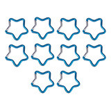 Mosquetón En Forma De Estrella De Cinco Puntas, Azul Claro