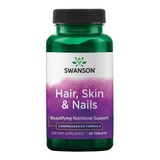 Hair Skin & Nails Formula Swanson 60 Caps Horsetail Msm Paba