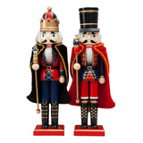 2pcs Soldado Cascanueces Decoraciones Navideñas Para El Hoga