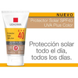 Protector Solar Color Spf 40 Toque Seco No Graso Lidherma