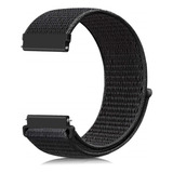 Pulseira Nylon Velcro Com Engate Rápido Cor Preta Largura 20 Mm